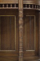 Bruce Talbert for Gillow and Co., attributed – Aesthetic Movement Oak & Glazed Cabinet - Thumbnail 11