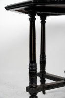 Gillows Attr, Aesthetic Movement Ebonized Mahogany Centre Table with Amboyna Top - Thumbnail 5