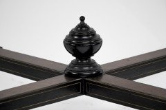 Gillows Attr, Aesthetic Movement Ebonized Mahogany Centre Table with Amboyna Top - Thumbnail 7