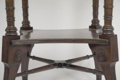 Jas Shoolbred Aesthetic Movement Walnut Octagonal Center Table - Thumbnail 15