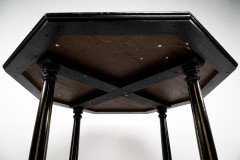 Gillow and Co., attributed – Aesthetic Movement Ebonised Mahogany and Amboyna Top Centre Table - Thumbnail 12