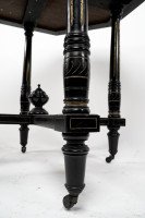 Gillow and Co., attributed – Aesthetic Movement Ebonised Mahogany and Amboyna Top Centre Table - Thumbnail 13