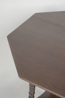 Jas Shoolbred Aesthetic Movement Walnut Octagonal Center Table - Thumbnail 20