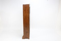 Liberty & Co. an English Arts & Crafts Oak Bookcase, with Shaped Upper Details - Thumbnail 3