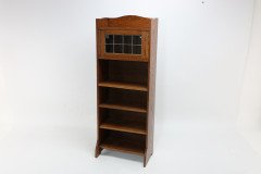 Liberty & Co. an English Arts & Crafts Oak Bookcase, with Shaped Upper Details - Thumbnail 8