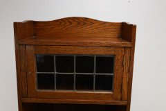 Liberty & Co. an English Arts & Crafts Oak Bookcase, with Shaped Upper Details - Thumbnail 9