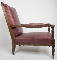 Henry William Batley Attri, Jas. Shoolbred. an Aesthetic Movement Oak Armchair. - Thumbnail 5