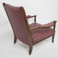 Henry William Batley Attri, Jas. Shoolbred. an Aesthetic Movement Oak Armchair. - Thumbnail 6