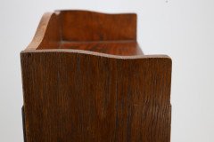 Liberty & Co. an English Arts & Crafts Oak Bookcase, with Shaped Upper Details - Thumbnail 14