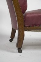 Henry William Batley Attri, Jas. Shoolbred. an Aesthetic Movement Oak Armchair. - Thumbnail 10