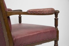 Henry William Batley, attributed. Jas. Shoolbred. An Aesthetic Movement Oak Armchair - Thumbnail 12
