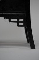 Heals, attributed. An Anglo-Japanese Ebonized Side Cabinet with Japanese Fretwork - Thumbnail 6