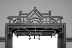 Heals, attributed. An Anglo-Japanese Ebonized Side Cabinet with Japanese Fretwork - Thumbnail 10