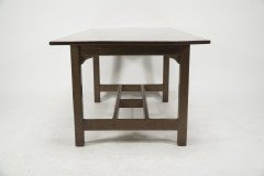 Gordon Russell. a Rare Super Quality Arts & Crafts Cotswold School Oak Dining Table. - Thumbnail 4