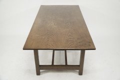 Gordon Russell. a Rare Super Quality Arts & Crafts Cotswold School Oak Dining Table. - Thumbnail 5