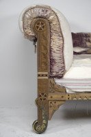 Leonard William Collmann, an Exhibition Quality Gothic Revival Oak Chaise Lounge - Thumbnail 3