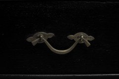 Heals, attributed. An Anglo-Japanese Ebonized Side Cabinet with Japanese Fretwork - Thumbnail 14