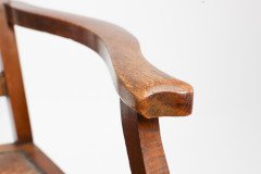 Two Glasgow Style Arts & Crafts Oak Armchairs & a Single Matching Dining Chair - Thumbnail 41