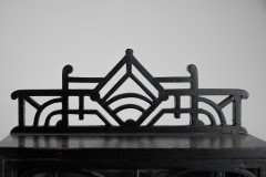 Heals, attributed. An Anglo-Japanese Ebonized Side Cabinet with Japanese Fretwork - Thumbnail 15