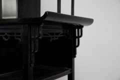 Heals, attributed. An Anglo-Japanese Ebonized Side Cabinet with Japanese Fretwork - Thumbnail 17