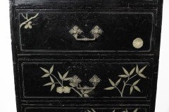 Daniel Cottier a Rare and Early Anglo- Japanese Ebonized Tall Chest of Drawers - Thumbnail 8