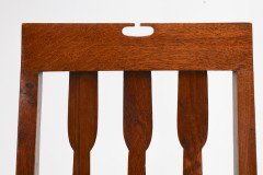 Two Glasgow Style Arts & Crafts Oak Armchairs & a Single Matching Dining Chair - Thumbnail 44