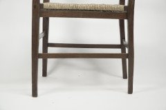 Liberty & Co. Style of Cfa Voysey. a Pair of Oak Rush Seat Ladderback Armchairs - Thumbnail 22