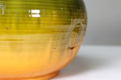 Bretby. a Large English Arts and Crafts Planter with Green Fading to Yellow Body - Thumbnail 6