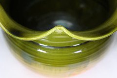 Bretby. a Large English Arts and Crafts Planter with Green Fading to Yellow Body - Thumbnail 8