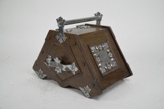 Dr C Dresser Attri, Aesthetic Movement Walnut Coal Scuttle with Stylized Mounts - Thumbnail 3