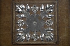 Dr C Dresser Attri, Aesthetic Movement Walnut Coal Scuttle with Stylized Mounts - Thumbnail 9