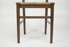 Liberty & Co. Style of Cfa Voysey. a Pair of Oak Rush Seat Ladderback Armchairs - Thumbnail 36