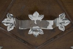 Dr C Dresser Attri, Aesthetic Movement Walnut Coal Scuttle with Stylized Mounts - Thumbnail 16