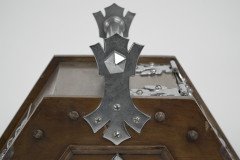 Dr C Dresser Attri, Aesthetic Movement Walnut Coal Scuttle with Stylized Mounts - Thumbnail 22
