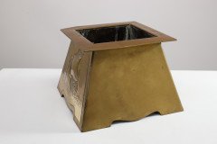 Margaret Gilmour, Attr. an Arts & Crafts Brass Planter Depicting a Galleon - Thumbnail 4