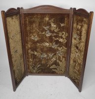 Bruce Talbert An Aesthetic Movement Three-Fold Screen with Birds Amongst Blossom - Thumbnail 2