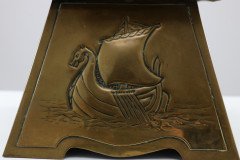 Margaret Gilmour, Attr. an Arts & Crafts Brass Planter Depicting a Galleon - Thumbnail 16