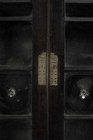 Glasgow School Green Stained Cypress Wood, Glazed Bookcase Mackintosh Attributed - Thumbnail 5