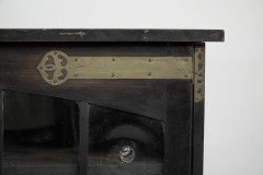Glasgow School Green Stained Cypress Wood, Glazed Bookcase Mackintosh Attributed - Thumbnail 6