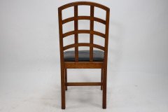 Ambrose Heal for Heal's. An Arts and Crafts Oak Lattice Back Desk Chair - Thumbnail 7
