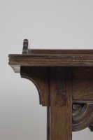 Jas Shoolbred a Gothic Revival Oak Side Table with Upper Gallery - Thumbnail 7