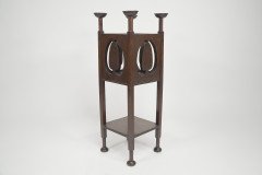 William James Neatby Attr an Arts & Crafts Glasgow Style Mahogany Plant Stand - Thumbnail 2
