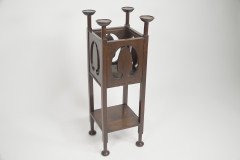 William James Neatby Attr an Arts & Crafts Glasgow Style Mahogany Plant Stand - Thumbnail 4