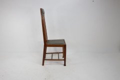 Set of Twelve Arts & Crafts Glasgow School Oak Dining Chairs with Tulip Details - Thumbnail 3