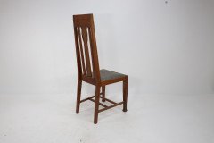 Set of Twelve Arts & Crafts Glasgow School Oak Dining Chairs with Tulip Details - Thumbnail 4