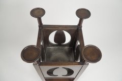 William James Neatby Attr an Arts & Crafts Glasgow Style Mahogany Plant Stand - Thumbnail 11