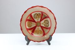 Arts & Crafts Hand Painted Decorative Lustre Plate by W H Grindley - Thumbnail 2