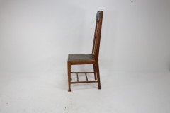 Set of Twelve Arts & Crafts Glasgow School Oak Dining Chairs with Tulip Details - Thumbnail 7