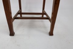 Set of Twelve Arts & Crafts Glasgow School Oak Dining Chairs with Tulip Details - Thumbnail 15