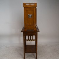 W Mf. a Stunning Rare Cutlery Service for 12 Persons in Original Stylised Secessionist Oak Cabinet - Thumbnail 3